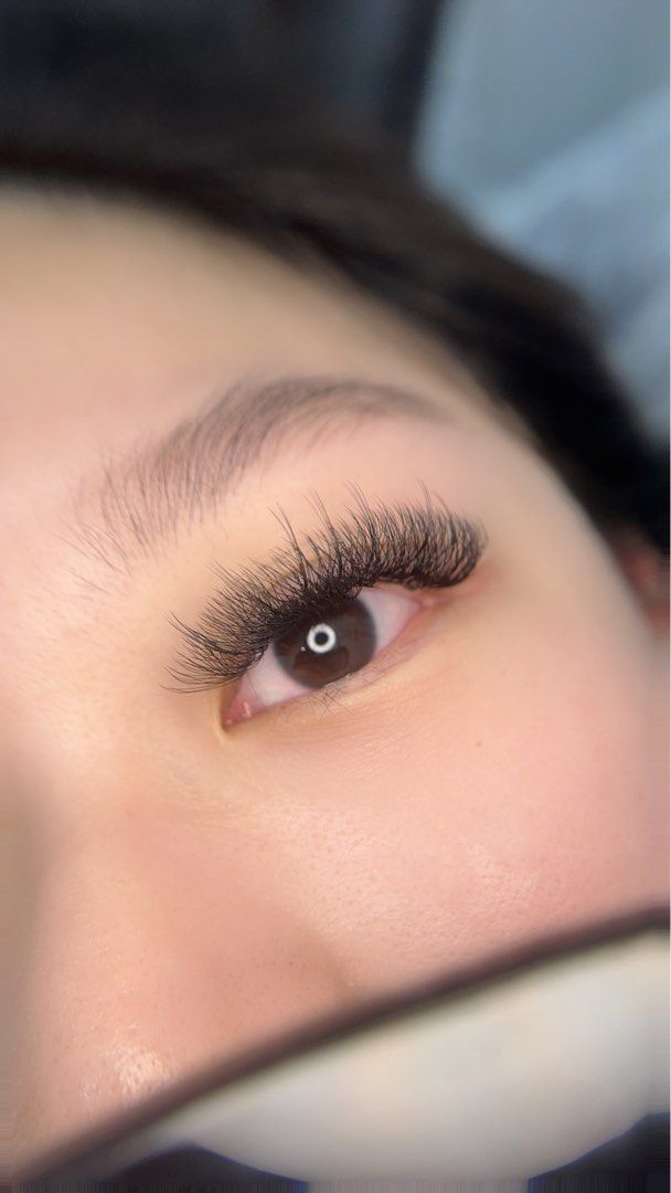 Lash Model (Category: Face Care) located in Singapore. Submitted by yifangggg_ (Listing ID 1432345359, Image 3). Description: - Not for fussy customers. - Must be able to lie down for at least 3 hours. - Done by junior artist under the guidance of senior artist. - Designs available: YY, Clover (3D-5D), Princess Lash (Kim-K, 3D-5D) - No refunds or touch-ups provided. - Additional fee ($10) may be charged for the removal of existing lashes if set w