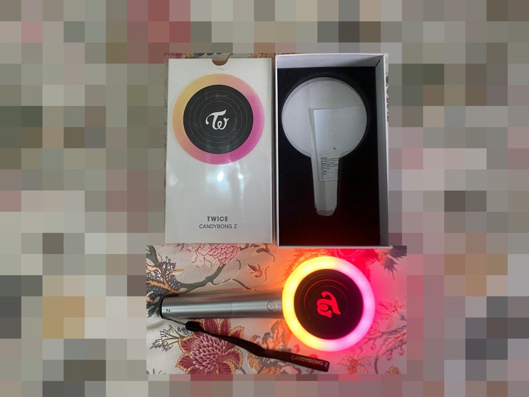 [LFB/WTS] TWICE CANDYBONG Z LIGHTSTICK (Category: K-Wave Merchandise) located in San Jose del Monte. Submitted by aglkst (Listing ID 1432240717, Image 2). Description: [LFB/WTS] TWICE CANDYBONG Z LIGHTSTICK * item is working well ✅ * w/ strap, manual * not for sensitive buyers .