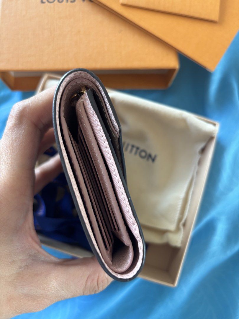 LV Victorine Wallet (Category: Luxury Bags & Wallets) located in San Juan City. Submitted by coverhubmanila (Listing ID 1432252776, Image 3). Description: - Color : Rose Ballerina - With signs of usage but like new and pwede sa maarte - seldom used - complete with receipt - original price ₱36k+ .