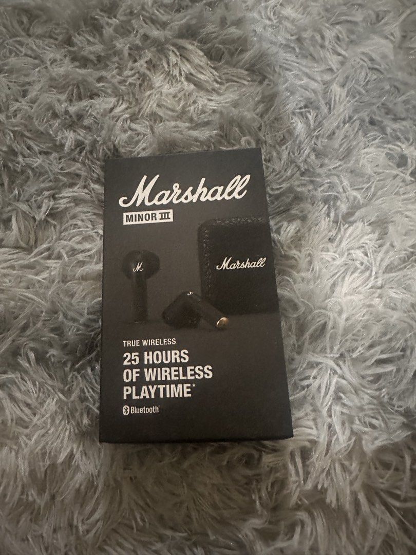 Marshal Minor III (Category: Headphones & Headsets) located in Quezon City. Submitted by charola (Listing ID 1432323667, Image 2). Description: Brand New Sealed It was fifted to me.