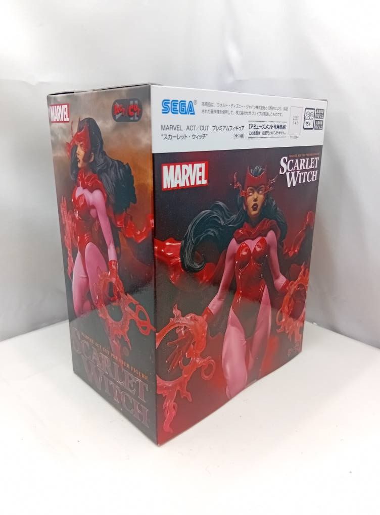 Marvel Sega ACT/CUT Scarlet Witch PVC Statue Figure (Category: Figurines & Statues) located in Quezon City. Submitted by ToyzzKoleksyon (Listing ID 1432387587, Image 3). Description: Authentic/Branded. -Price: 800 -Condition: AS IS. Unopened Box. -Issue: NONE -What you see is what you get. -Please check photos for issues. -Location: Quezon City b113c.