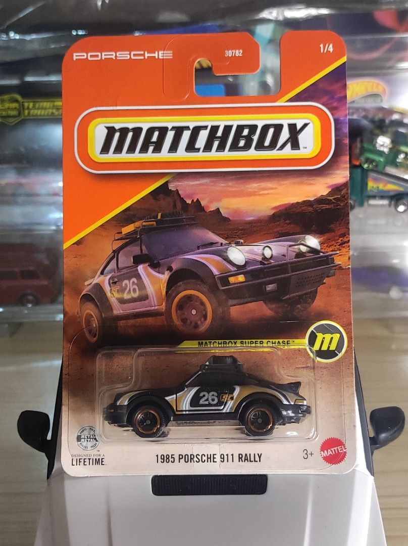 Matchbox 1985 Porsche 911 Rally (Superchase) // 900php (Category: Vehicle & Diecast Models) located in Quezon City. Submitted by edrielgp (Listing ID 1432373540, Image 2). Description: Matchbox 1985 Porsche 911 Rally (Superchase) // 900php Free protector. All Mint, sealed. Please CHECK my other Hot Wheels and other items listed for sale in my profile. Bawal sa maselan Can do COD around visayas ave quezon city and around congressional avenue near 