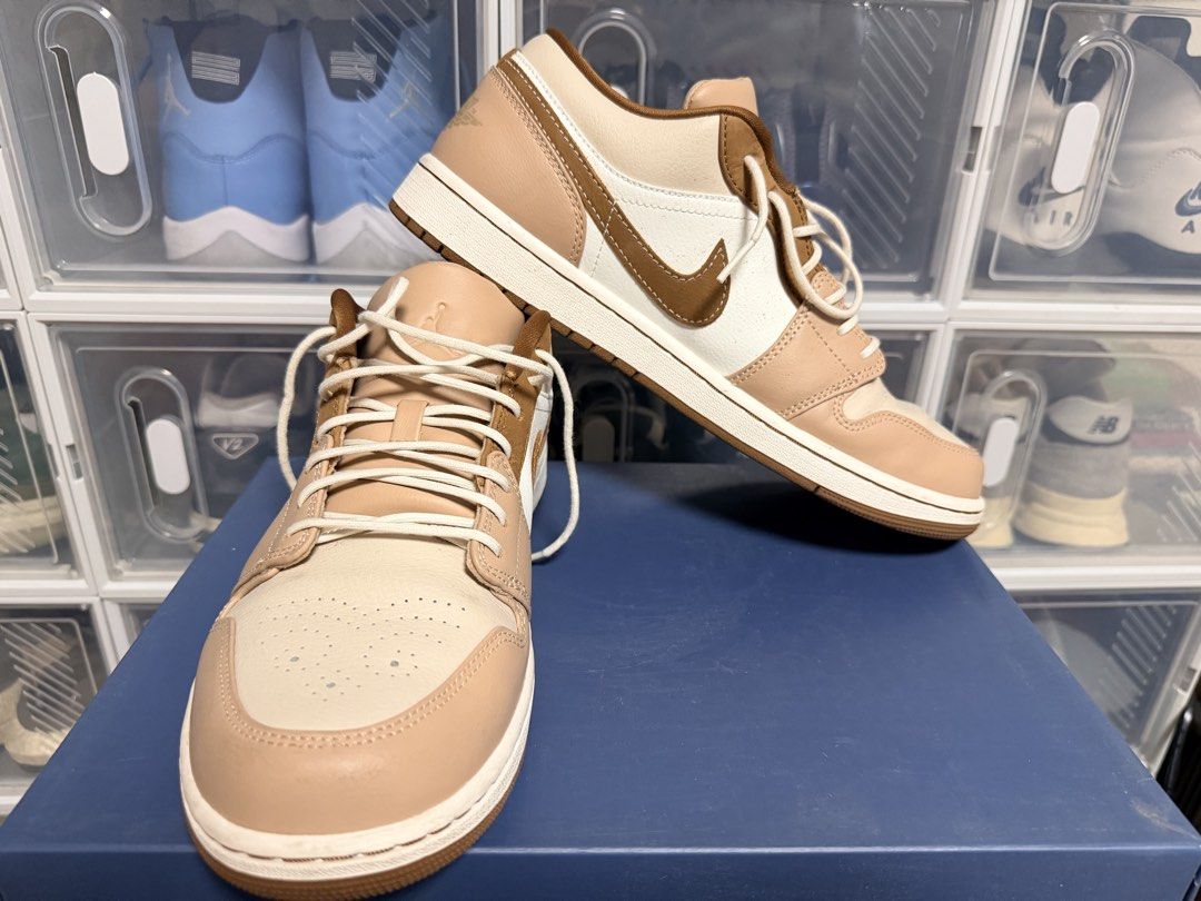 Nike Air Jordan 1 Low SE (Category: Sneakers) located in Quezon City. Submitted by 30somethingtreasures (Listing ID 1432256188, Image 3). Description: Air Jordan 1 Low Hemp/Light British Tan Oxford Style Replacement Box.