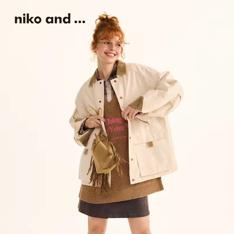 Niko and… Utility Cotton Barn Style Workwear Jacket (Category: Coats, Jackets and Outerwear) located in Manila. Submitted by _jaime (Listing ID 1432348811, Image 1). Description: Niko and… Utility Cotton Barn Style Workwear Jacket Excellent Condition Size: M Shoulder: 21.5 inches Chest width: 25 inches Sleeve: 22 inches Length: 26.5 inches 1,500 price is negotiable .