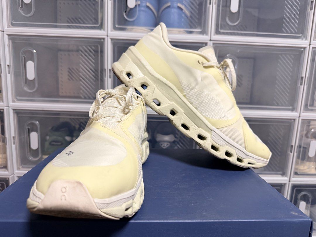 On Cloudmonster 2 PAF (Category: Sneakers) located in Quezon City. Submitted by 30somethingtreasures (Listing ID 1432254530, Image 3). Description: - On x PAF (Post Archive Faction) Cloud Monster 2 sneakers - Seedling / White CW - Neutral color, suitable for various outfits - with original box.