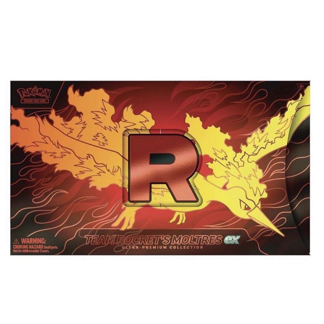 [ON HAND/SHRINKED] Pokemon TCG Destined Rivals Team Rocket Moltres EX ...