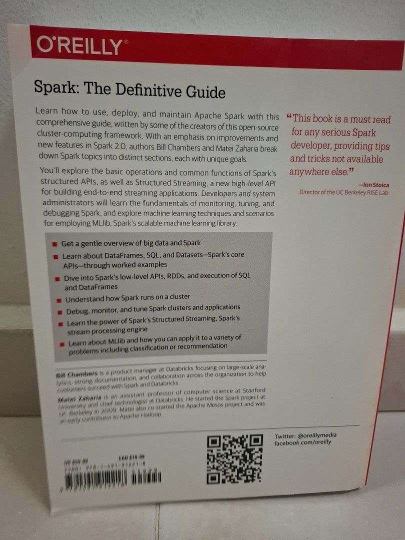 Spark Definitive Guide.pdf O'Reilly Spark: The Definitive Guide, Hobbies & Toys, Books & Magazines ...