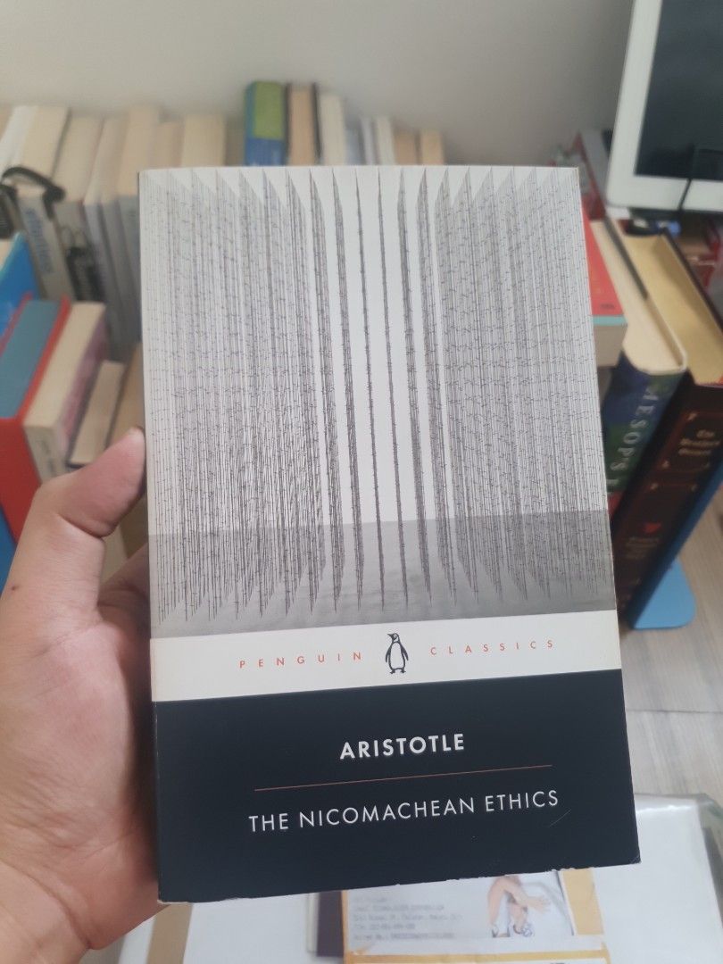 Penguin Classics Aristotle The Nicomachean Ethics (Category: Storybooks) located in Bacoor. Submitted by true2value (Listing ID 1432215954, Image 1). Description: - "The Nicomachean Ethics" by Aristotle - Published by Penguin Classics - Includes an introduction by Adam Beresford - Explores topics on ethics, character, pleasure, and friendship - In English.
