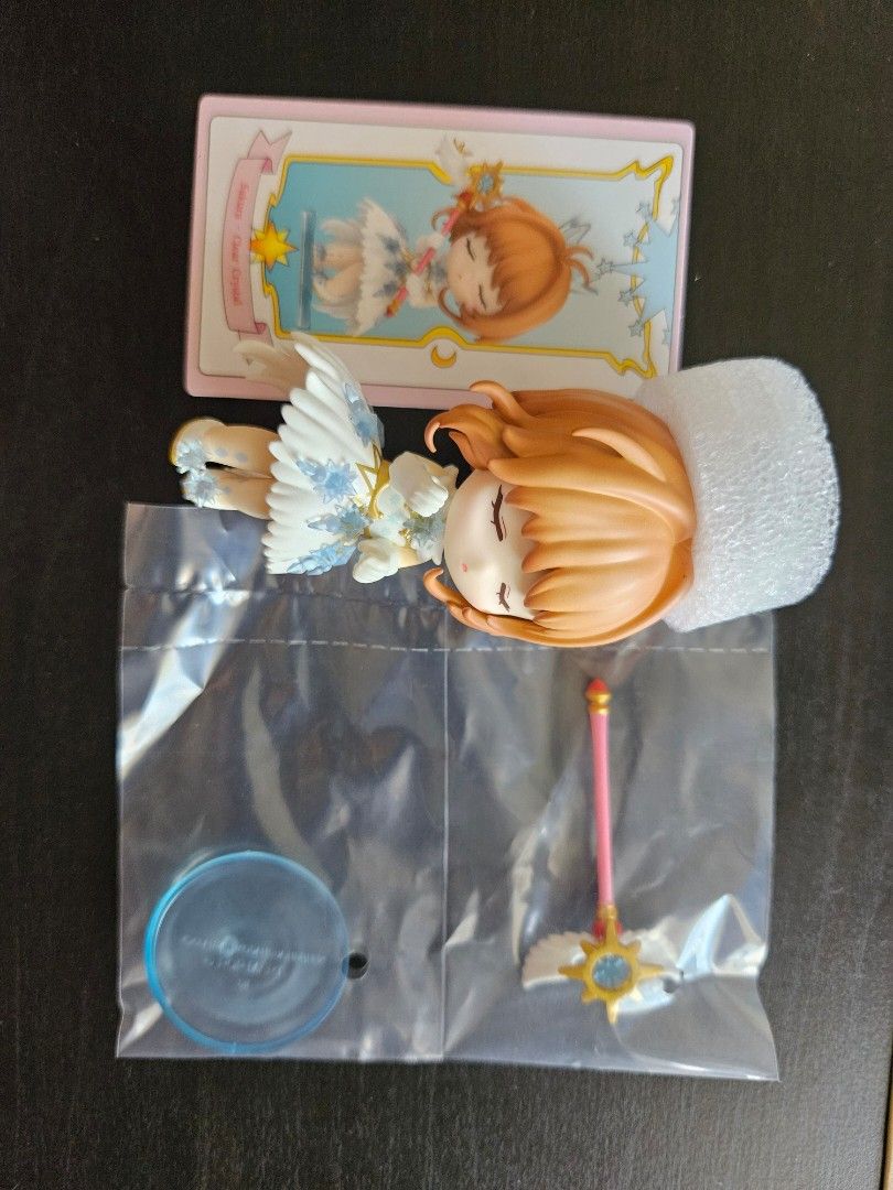 POPMART Cardcaptor Sakura Series (Category: Toys & Games) located in Quezon City. Submitted by nmbslzr (Listing ID 1432245416, Image 1). Description: - POPMART Cardcaptor Sakura Blind Box - Includes: Figure, sealed wand and stand, collectible card - Condition: Brand new, without box (I have it but the top part has been ripped off—can include if requested). - TAKE ALL: 1,570.00 (save P100) MOP: GCash MOD: Buyer to book courier Pick up point: Pasig