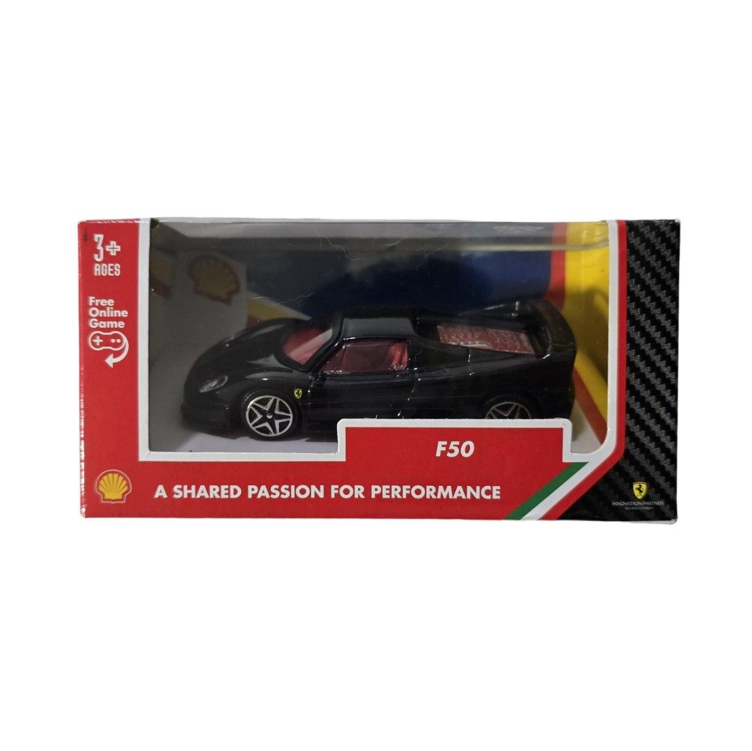 [Pre-Owned] Bburago 1/43 Shell V-Power Ferrari Race & Play - F50 Model ...