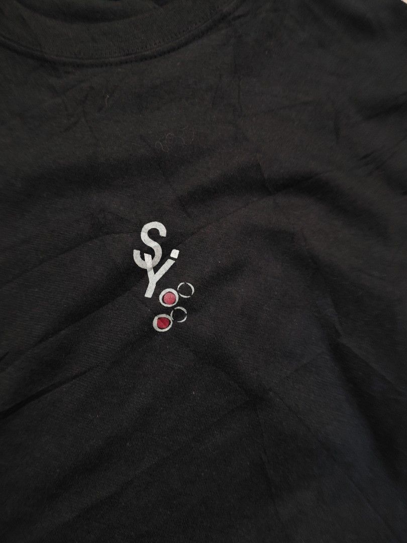 Sacsny Ysaccs Yohji Yamamoto Black T-shirt (Category: Tshirts & Polo Shirts ) located in Candaba. Submitted by ThrifthingsPH02 (Listing ID 1432273051, Image 3). Description: - Black Sacsny Ysaccs T-shirt - White stitching details - Small embroidered chest design - Size M - Made in Japan 20x27 Dimension Excellent Condition No issue Php 800 only Pampanga Loc Can do shipping PM for serious buyer Can send more photos upon request.
