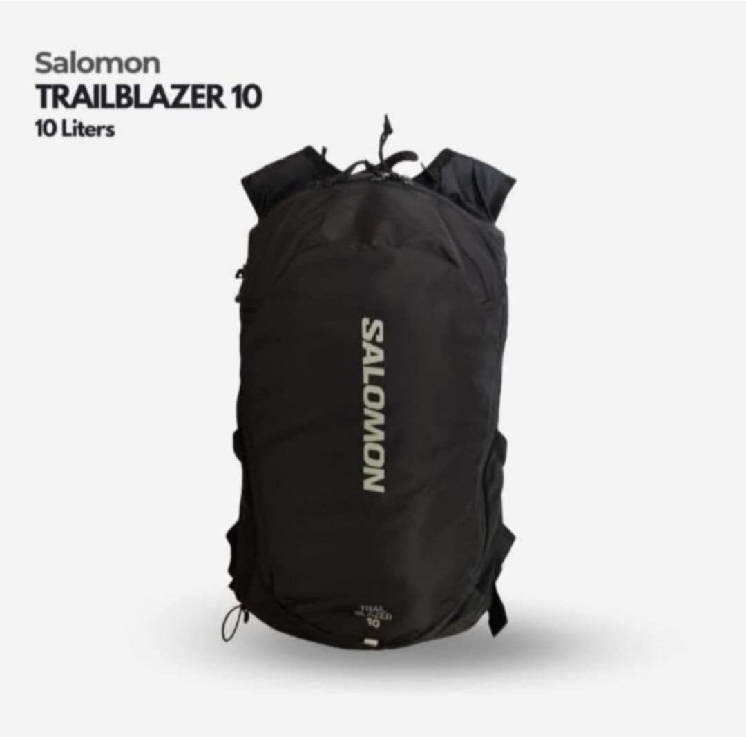 Salomon Trailblazer 10 Backpack - Black (Category: Backpacks) located in Makati City. Submitted by kaecee. (Listing ID 1432244546, Image 1). Description: - Salomon Trailblazer 10 Backpack - 10-liter capacity - Perfect for day hikes and short trips - Black color - Features the Salomon logo - Adjustable straps for a comfortable fit - Lightweight design.