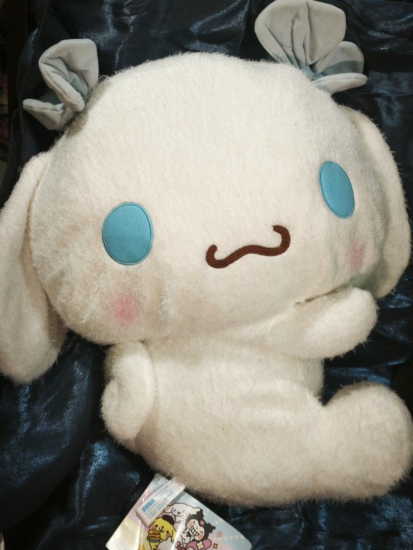 Sanrio - Big Cinamoroll Plush Stuffed Toy (Category: Plushies & Soft Toys) located in San Mateo. Submitted by Keith.03. (Listing ID 1432238042, Image 1). Description: Big Cinamoroll, huggable. BN with pptag Mod: Flash / J&T, Lalamove Mop: Gcash.