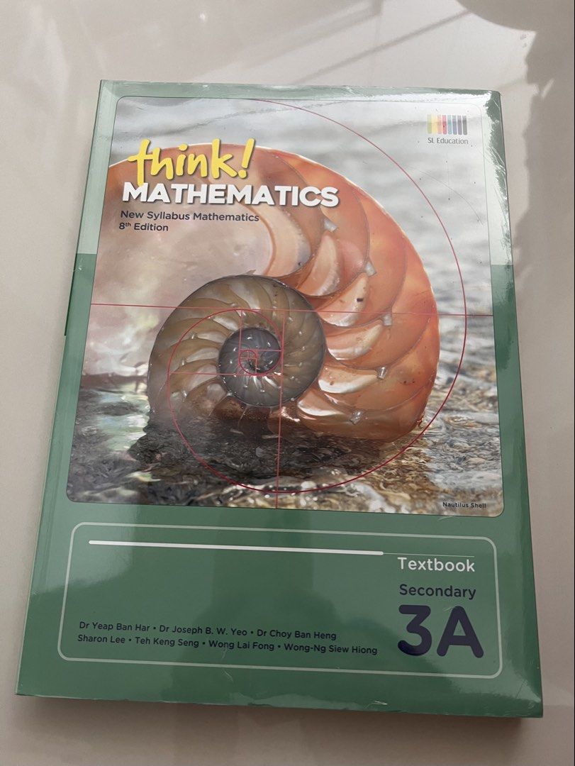 Sealed Packaged Think! Mathematics Secondary 3A/3B Textbook, Hobbies ...