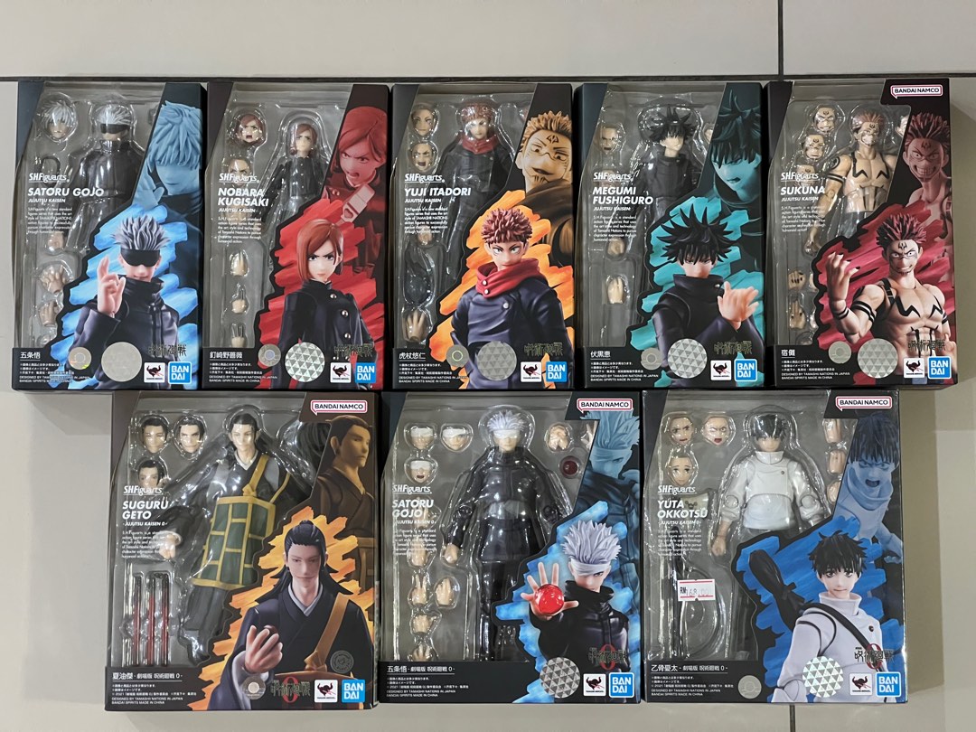 s.h.figuarts SHF Jujutsu Kaisen set of 8 Gojo Itadori Fugushiro Nobara ...