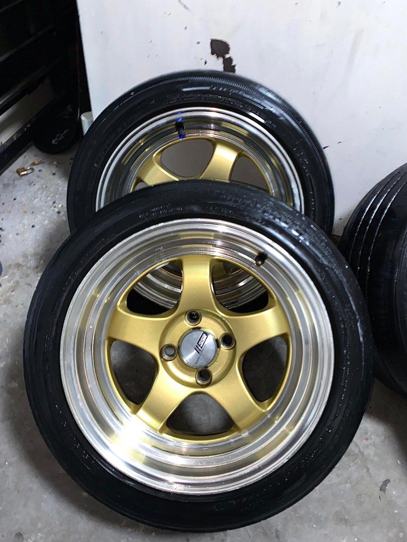 Skyline wheels. Rims with Tires, Auto Accessories on Carousell