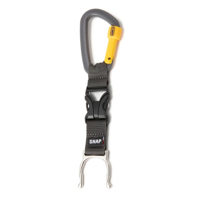 SNAPGEAR Carabiner Bottle Holder (Category: Everything Else Others) located in Quezon City. Submitted by declutter_to_downsize (Listing ID 1432355748, Image 1). Description: Brand: Snapgear Purpose: Securely holds plastic bottles for easy carrying on bags or belts. Design: Features a carabiner clip and a detachable strap, designed for modular use with other Snapgear products. Price is firm..