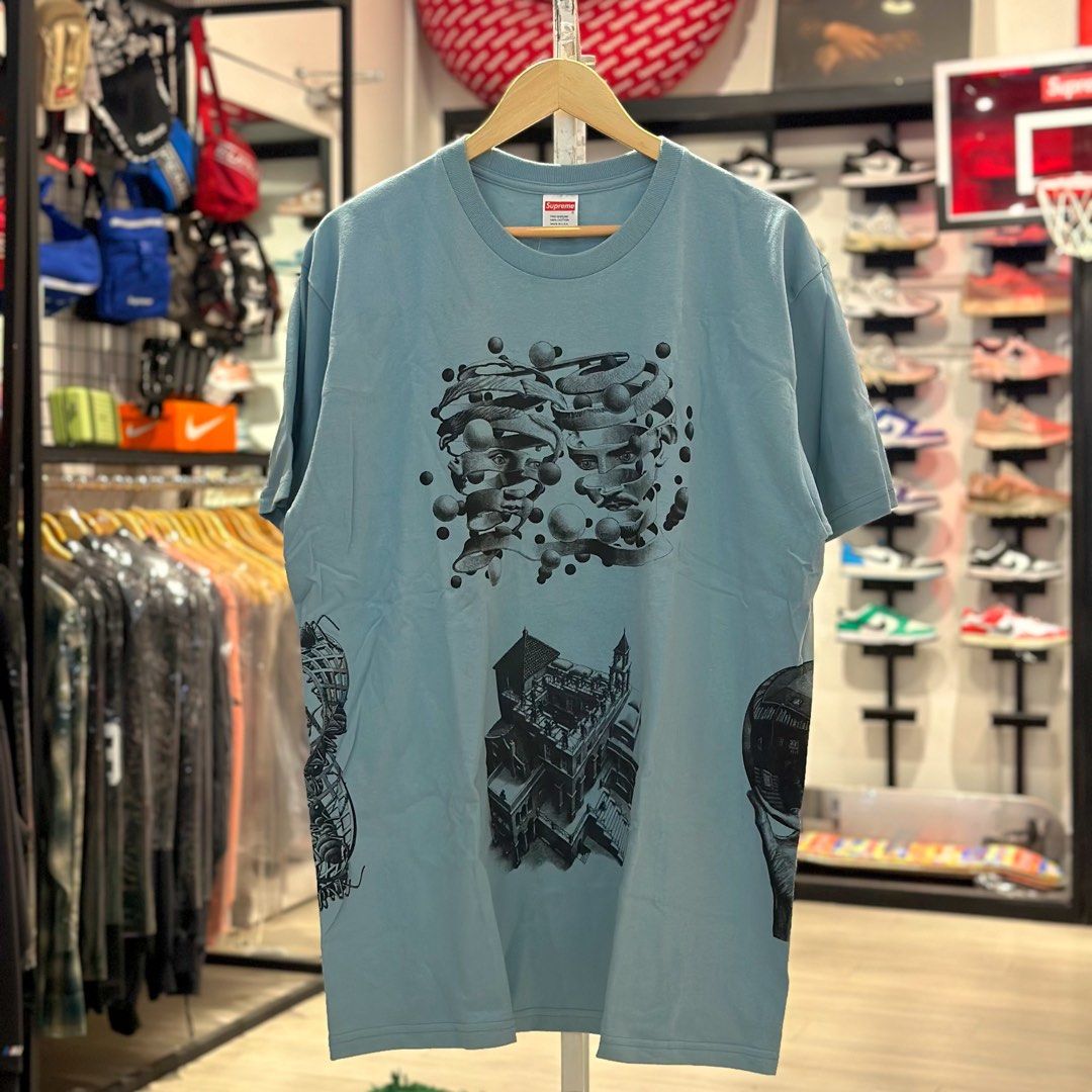 Supreme SS17 MC Escher Collage Tee Slate - XLarge (Category: Tshirts & Polo Shirts ) located in Quezon City. Submitted by inside_plug (Listing ID 1432255620, Image 1). Description: For sale Supreme SS17 MC Escher Collage Tee Slate - XLarge Brandnew Dm us to purchase.