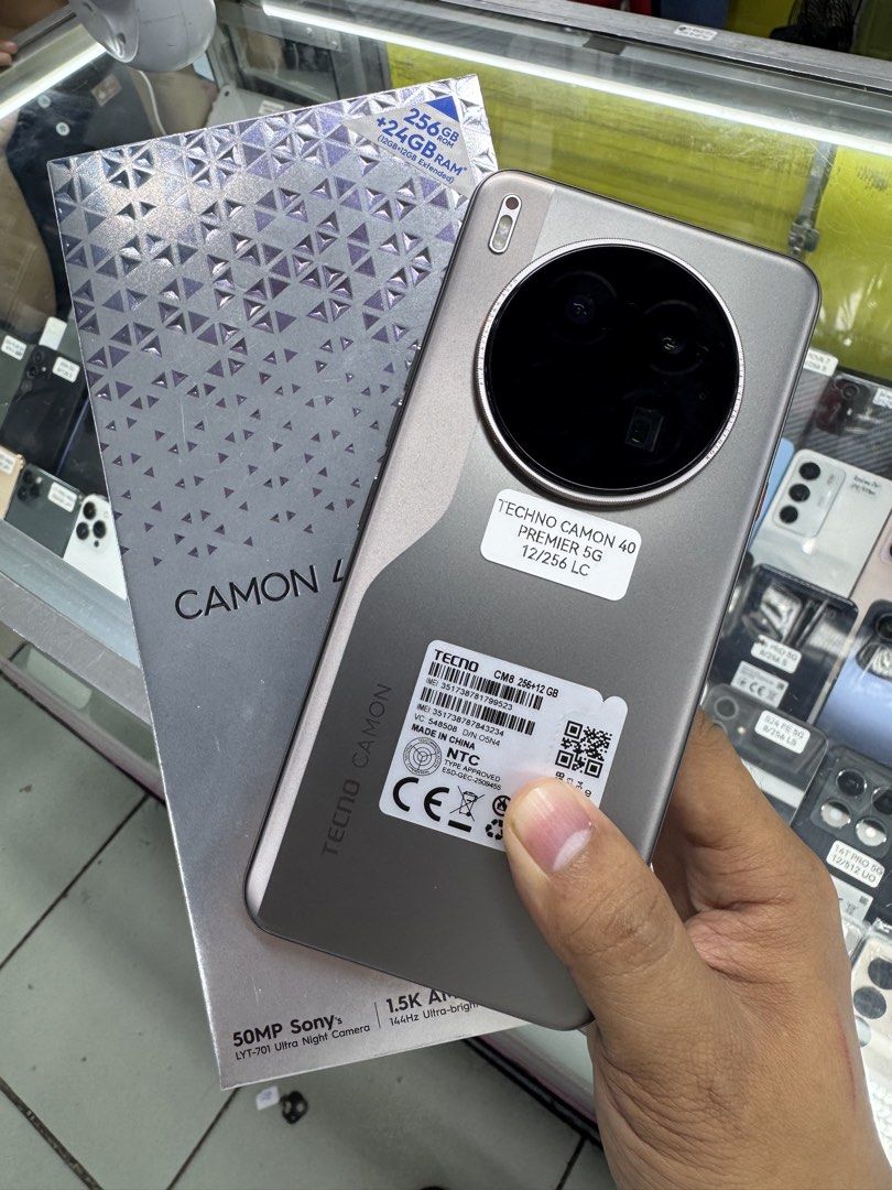Tecno Camon 40 Premier 5G 12/256 (Category: Android Others) located in Manila. Submitted by ram-gadget-shop (Listing ID 1432371204, Image 3). Description: GREENHILLS SHOPPING CENTER XC-12 STALL NUMBER RAM GADGETS.