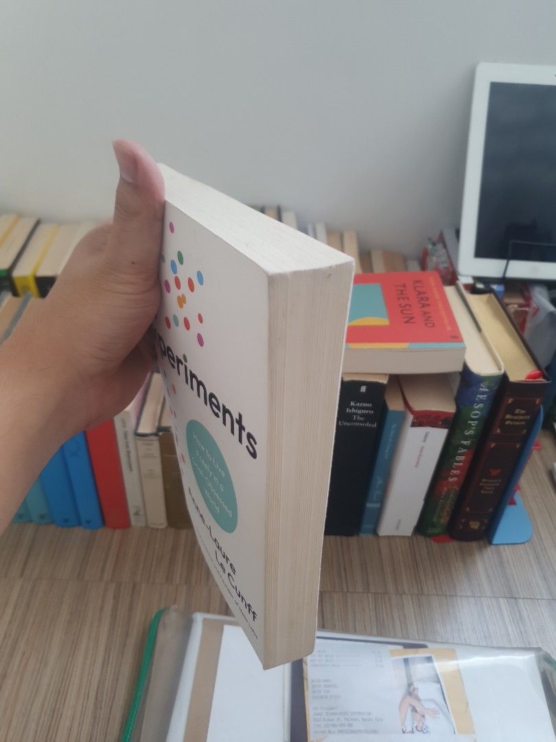 Tiny Experiments: How to Live Freely (Category: Storybooks) located in Bacoor. Submitted by true2value (Listing ID 1432216182, Image 3). Description: - "Tiny Experiments: How to Live Freely in a Goal-Obsessed World" by Anne-Laure Le Cunff - Explores self-improvement and neuroscience. - Pages are complete and intact. - Cover shows minor wear. - Ideal for those seeking a more fulfilling life..