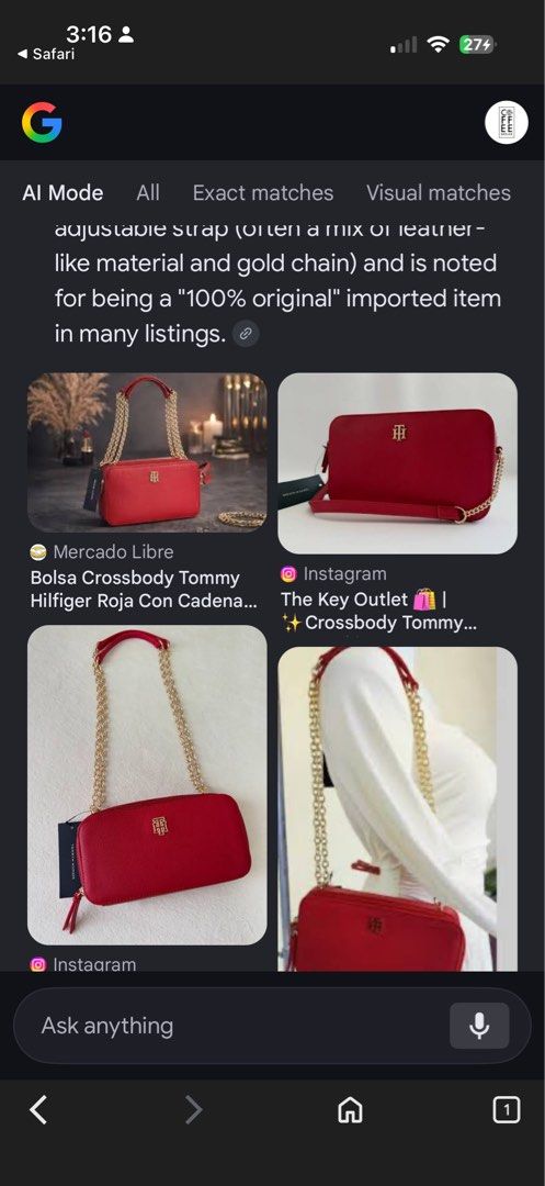 Tommy Hilfiger & NINE WEST bag (Category: Cross-body Bags) located in Pasay City. Submitted by practicalmomhere (Listing ID 1432252700, Image 3). Description: - Tommy Hilfiger crossbody bag - Classic red color - Elegant gold chain strap - Structured rectangular design - Secure zip-top closure - Stylish tassel accent - Interior branded tag - Brand new with original price tag - Original price: $108 NINE WEST CALANDRA MINI BAG Nine West Calandra Min