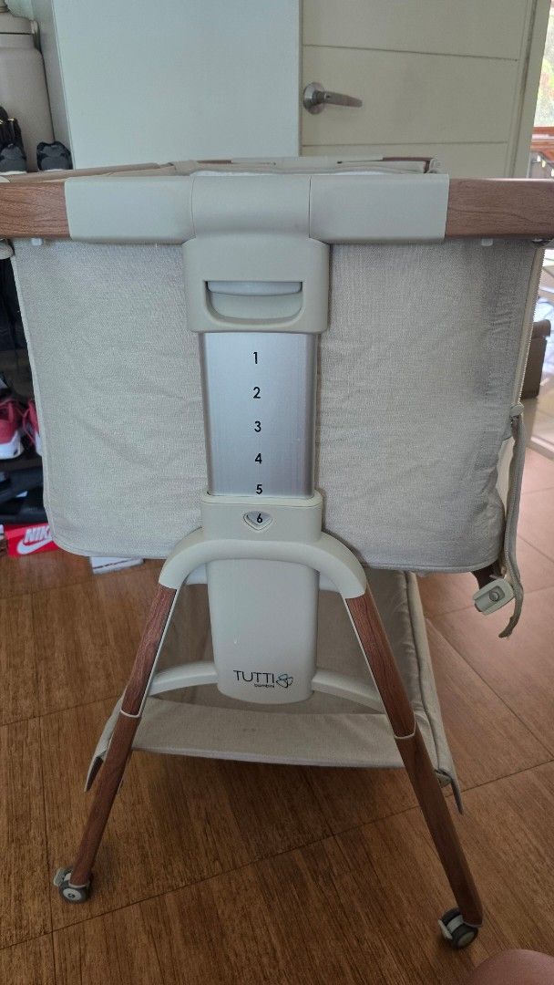 Tutti Bambini Cozee Bedside Crib XL (Category: Cots & Cribs) located in Manila. Submitted by pateetay (Listing ID 1432210108, Image 1). Description: - Tutti Bambini Cozee bedside crib - Drop-side for easy access to your baby - Breathable mesh window - Adjustable height settings - Comfortable mattress included - Storage area underneath - Stylish wooden accents and neutral color scheme - Convenient wheels for easy movement XL Attachments Included. 