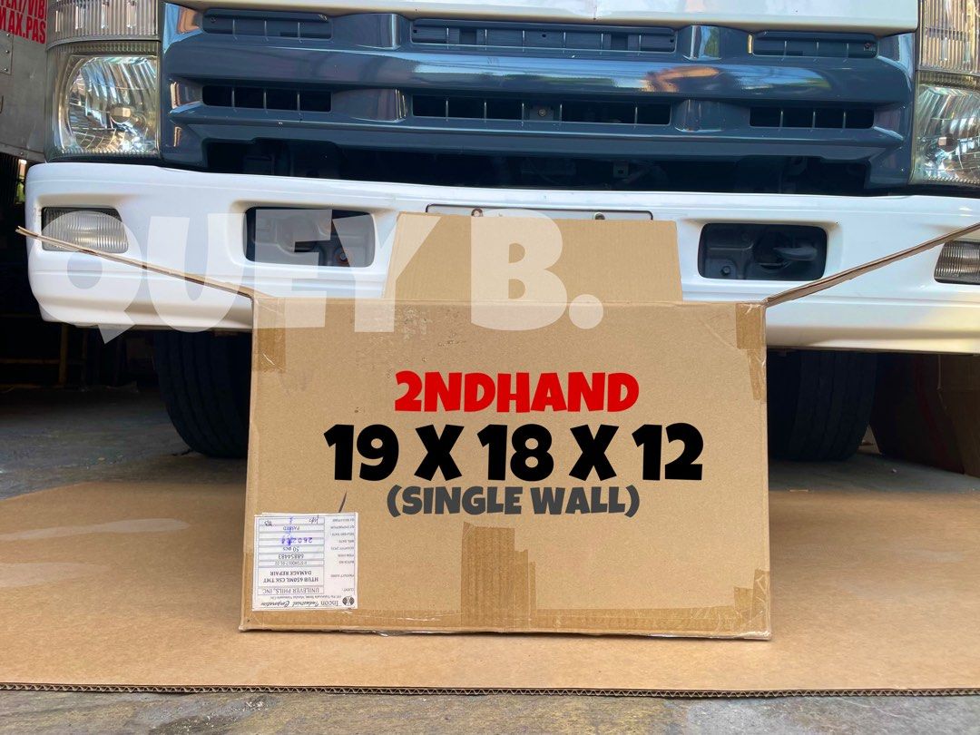 Used Corrugated Boxes - onhand (Category: Storage Boxes & Baskets) located in Quezon City. Submitted by gq.packagingsupplies.ph (Listing ID 1432362043, Image 3). Description: Assorted used corrugated boxes Sizes: - 22 x 12 x 12 (Double Wall) - 19 x 15 x 14 (Double Wall) - 19 x 18 x 12 (Single Wall) - 18 x 15 x 13 (Double Wall) - 18 x 17 x 18 (Single Wall) - 18 x 18 x 24 (Single Wall) - 24 x 17 x 17 (Double Wall) dm for more inquiries 📩.