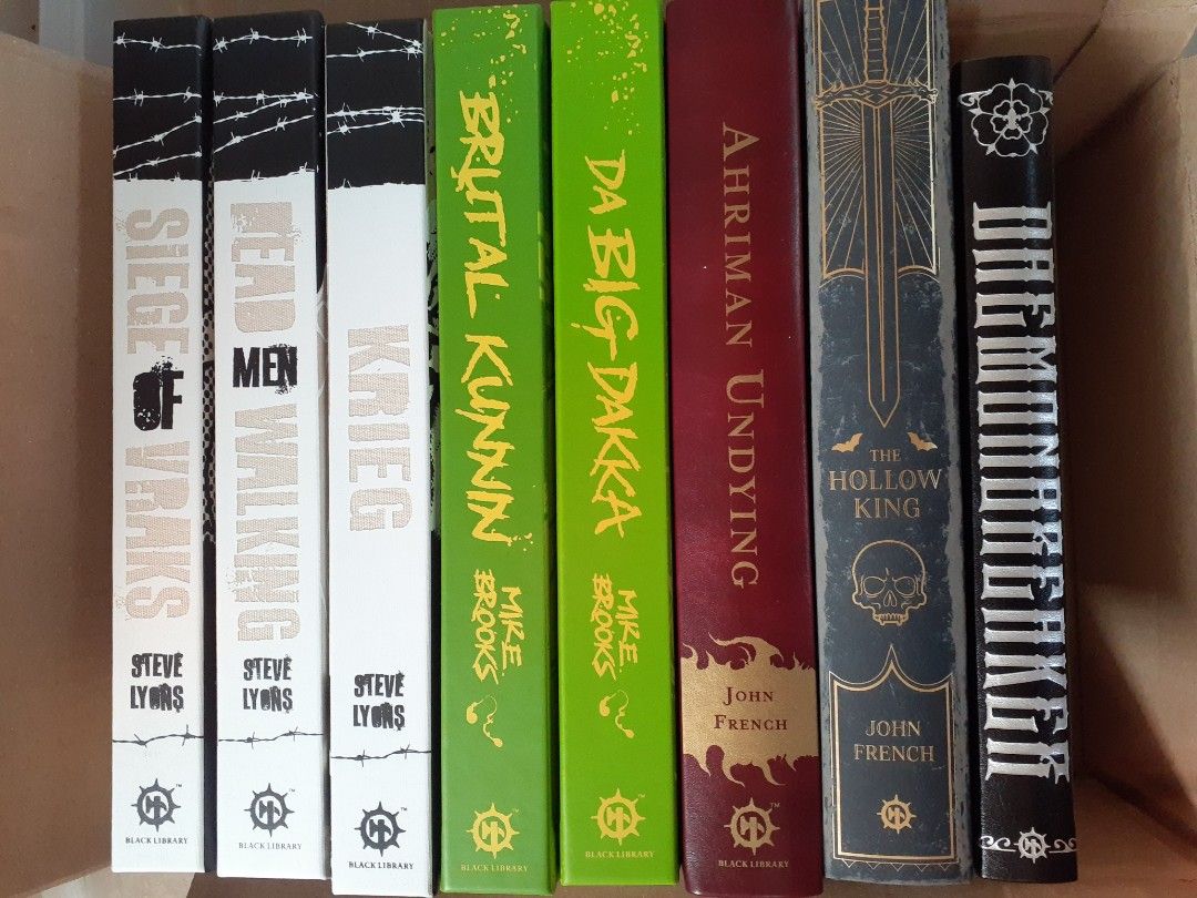 Warhammer 40,000 Special ed. Black Library Books (Category: Storybooks) located in Paranaque City. Submitted by wurtworth (Listing ID 1432209627, Image 1). Description: Krieg series bundle - 60,000 Brutal Kunnin - 10,000 Da Big Dakka - 10,000 Ahriman Undying - 10,000 The Hollow King - 10,000 Daemonbreaker - 10,000.