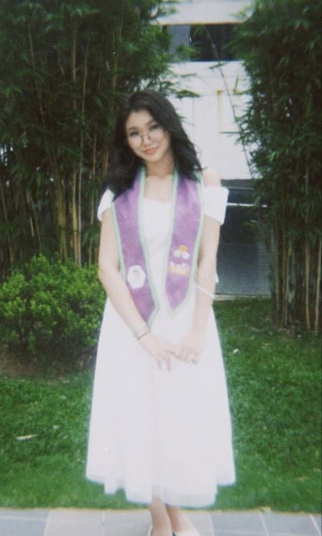 White Off-Shoulder Midi Dress (Category: Dresses) located in San Juan City. Submitted by mrivida (Listing ID 1432260260, Image 3). Description: - White off-shoulder midi dress - Used it for graduation - Fitted - Flowing skirt - Ideal for special occasions and formal events (Graduation) - Made of lightweight fabric for a comfortable fit No copyright infringement intended for the picture — credits to the rightful owner..