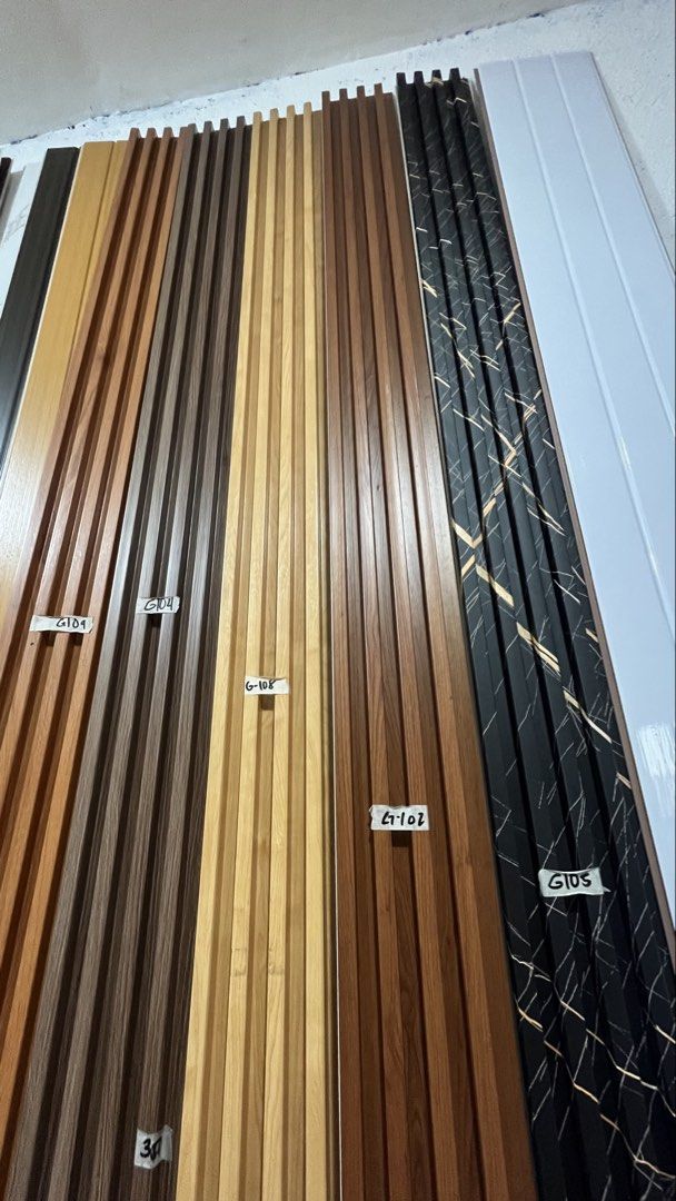 WPC FLUTTED PANEL INDOOR 2.9meters (Category: Wall Decor) located in Quezon City. Submitted by homedecor0824 (Listing ID 1432232777, Image 3). Description: WPC INDOOR WALL FLUTED PANEL 😻😻DIRECT MANUFACTURER!!!‼️‼️❣️ 😻😻😻MURANG MURANG PANELS❤️❤️❤️ ✨ ELEVATE YOUR INTERIOR ✨ Discover our exclusive WPC FLUTED PANELS in various profiles and colors! Durable, eco-friendly, and perfect for creating stunning spaces 💗 #wpcwallpanel #walldecor #indoorf