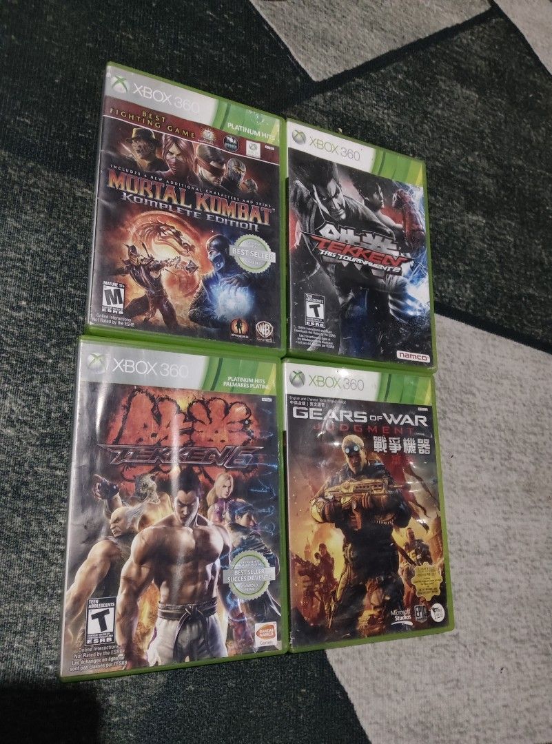 Xbox 360 Games - Mortal Kombat, Tekken 6, Tekken Tag Team, Gears of War ...