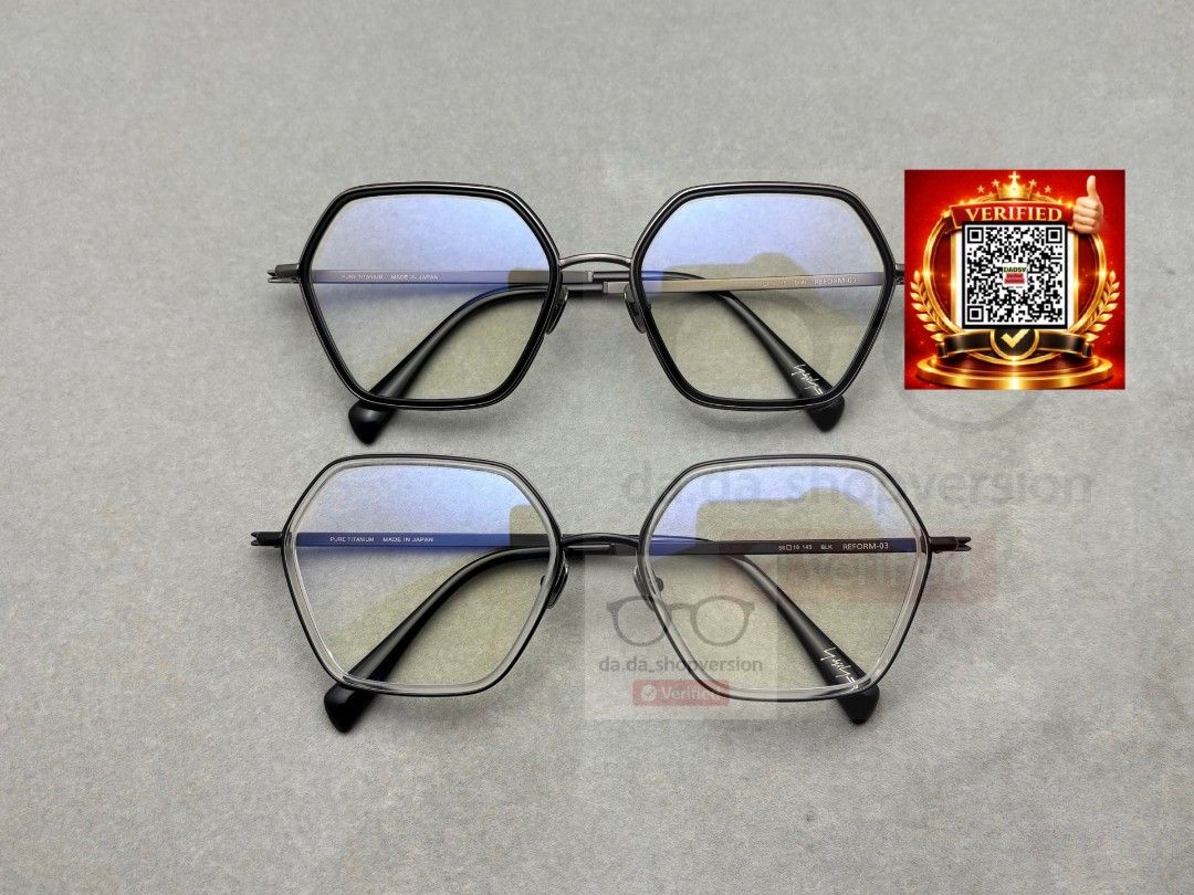 👓 Yohji Yamamoto Eyewear Collection Sunglasses | Glasses | Optical Frame | Spectacles — For Man | Woman ✅Model: REFORM-03 ✅Size: 56-19-145 mm ✔ Multiple colours available ✔ Authentic product ✅ Custom / Prescription Lens Service Available (Category: Sunglasses & Eyewear) located in Singapore. Submitted by da.da_shopversion (Listing ID 1432540360, Image 1). Description: 👓 Yohji Yamamoto Eyewear Collection Sunglasses | Glasses | Optical Frame | Sp