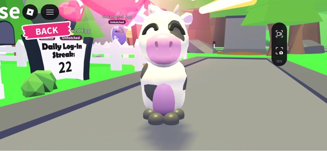 Adopt me pets - FR Cow, Hobbies & Toys, Toys & Games on Carousell