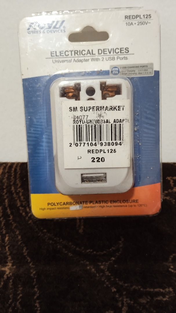 USB Plug Adaptor (Category: Electrical, Adaptors & Sockets) located in Manila. Submitted by 1rom_sns (Listing ID 1432486363, Image 1). Description: Adoptor Plug Lalamove pick up sta.ana Mla.