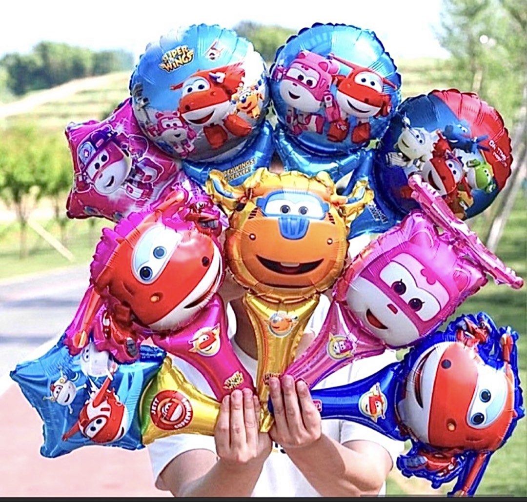 Adorable Party Handheld Foil balloon. Random mixture., Hobbies & Toys ...