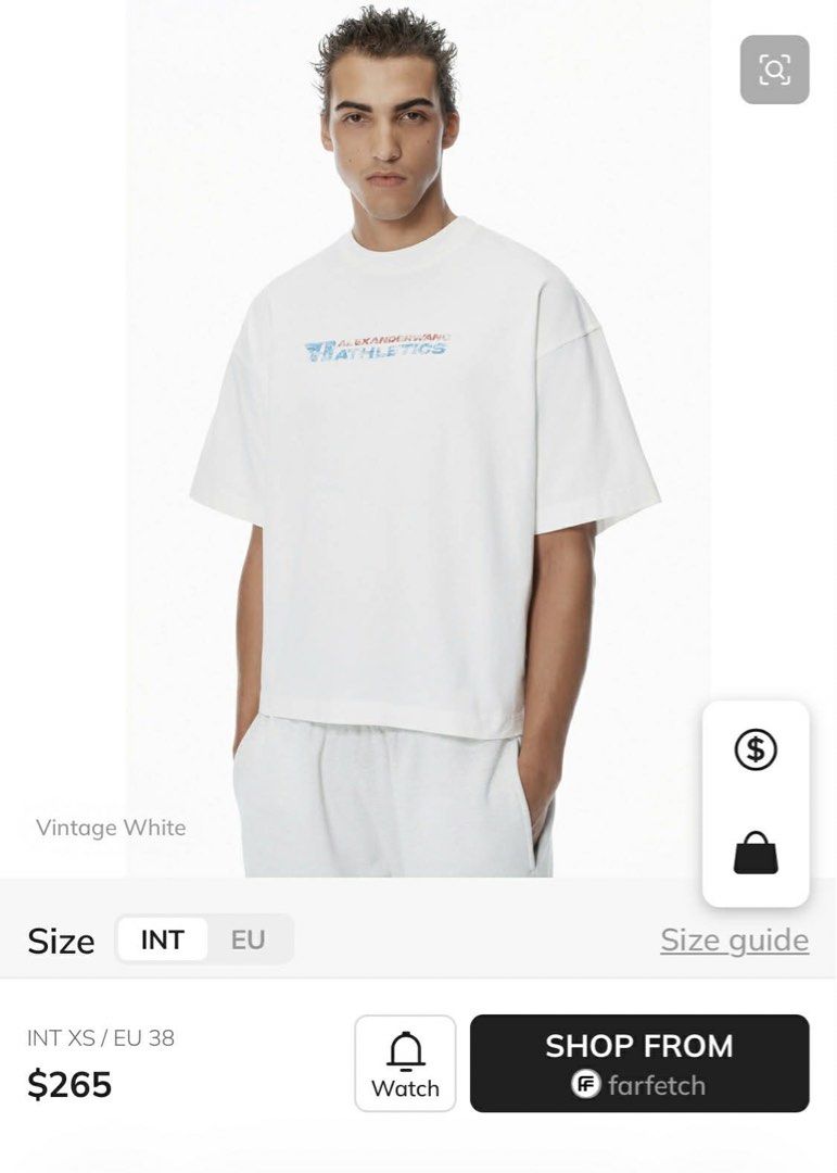 Alexander Wang Athletics T-shirt (Category: Luxury Apparel) located in Rizal. Submitted by drthriftfour (Listing ID 1432411713, Image 3). Description: - Alexander Wang Athletics T-shirt - Size: M - Features a crew neck - Brand logo on the front - Length: Approximately 26 inches - Material: Cotton - Original retail price: $265.