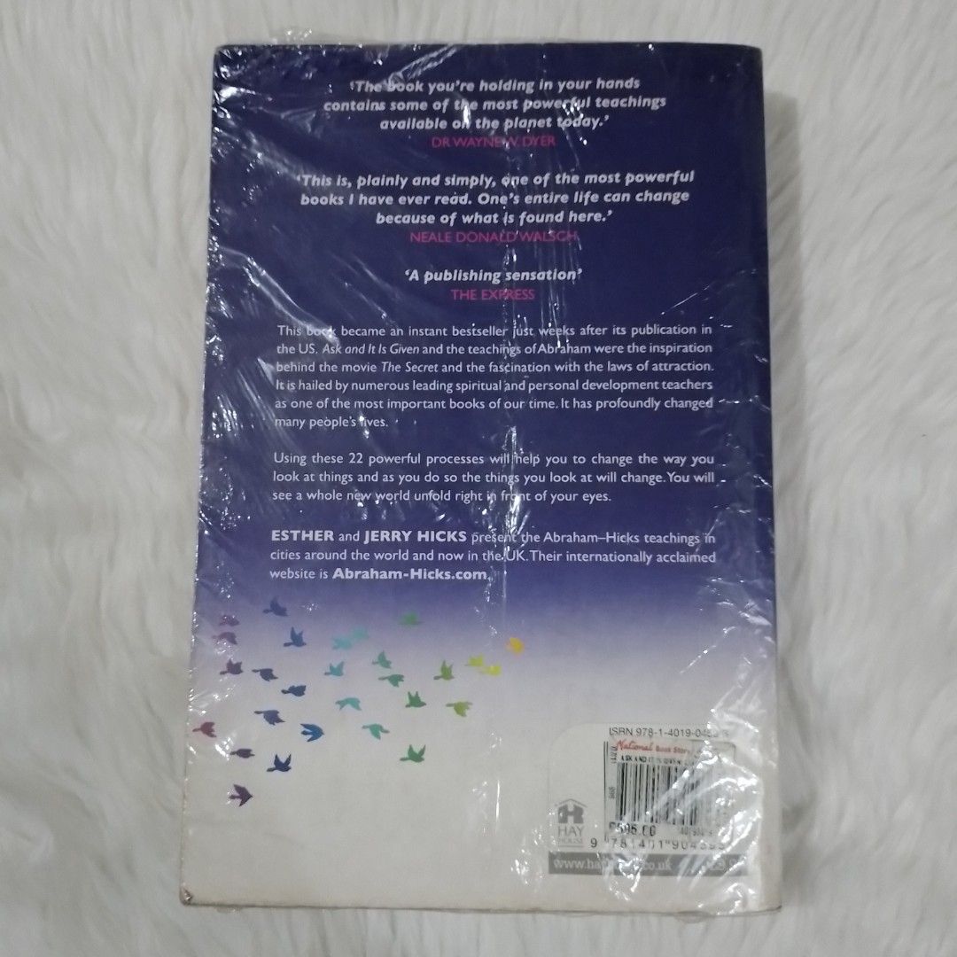 Ask and it is Given (Category: Storybooks) located in Quezon City. Submitted by ALL_is_GOOD (Listing ID 1432541054, Image 2). Description: Ask and it is Given Learning to Manifest the Law of Attraction by Esther and Jerry Hicks.
