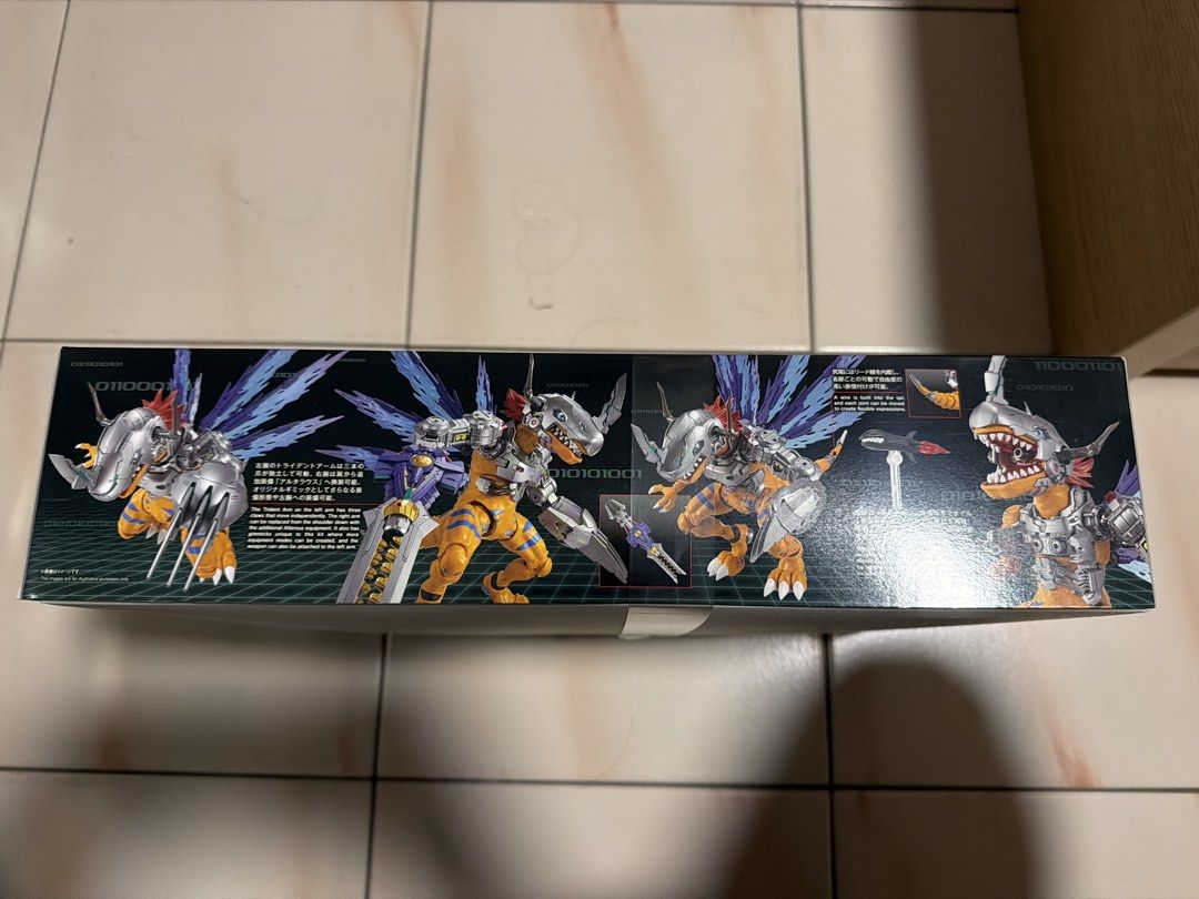 Bandai Digimon MetalGreymon (Vaccine) Figure-rise Standard Amplified (Category: Gundam Model Kits) located in Singapore. Submitted by endlessfaith (Listing ID 1432551244, Image 2). Description: - Brand new, unopened MetalGreymon model kit. - From Bandai's Figure-rise Standard Amplified line. - Features detailed parts and articulation. - Ideal for Digimon fans and model kit enthusiasts..