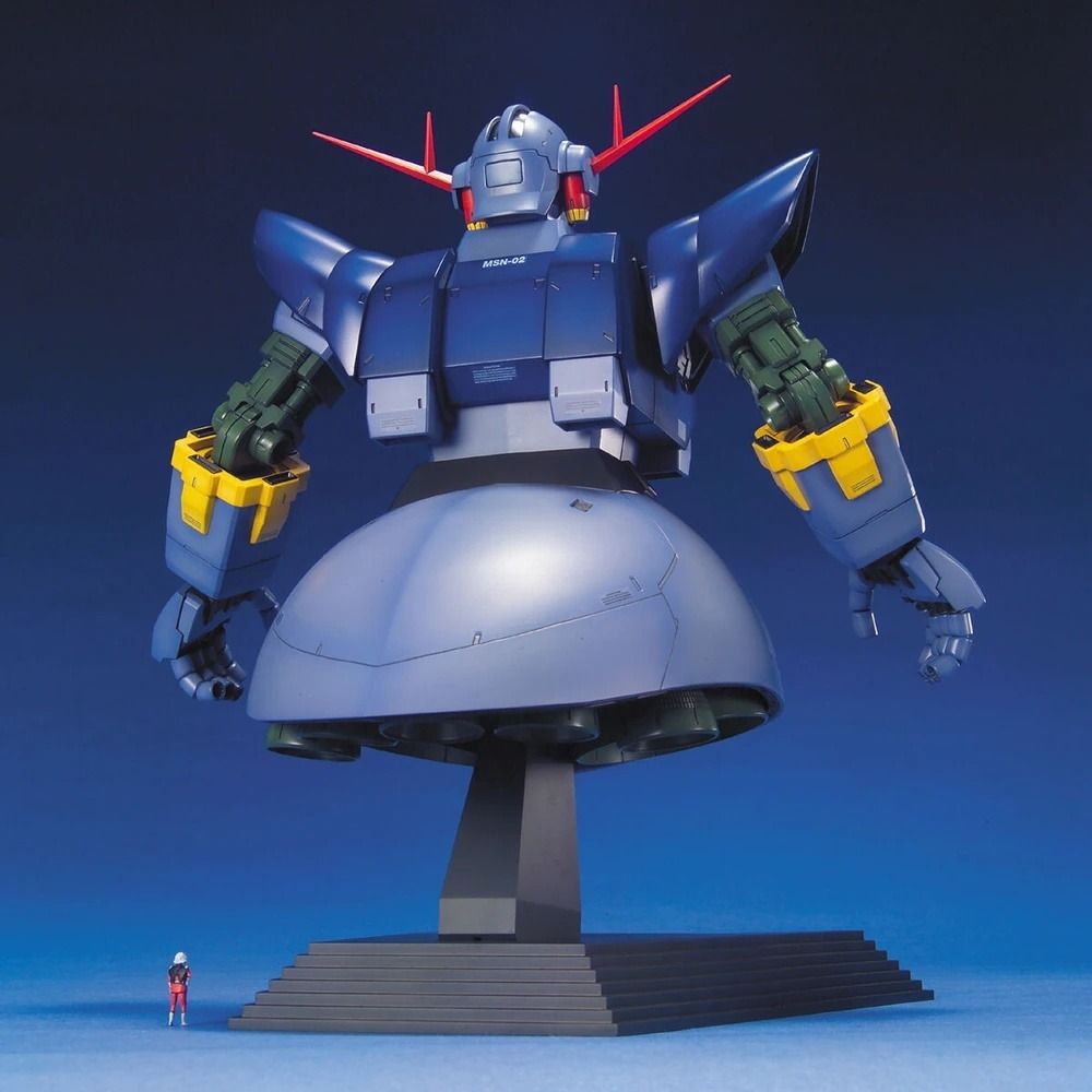 Bandai MG Gundam Gunpla MSN-02 Zeong (Category: Gundam Model Kits) located in Singapore. Submitted by suntrailerhobby (Listing ID 1432479591, Image 3). Description: The Bandai Master Grade (MG) 1/100 MSN-02 Zeong is a classic, massive Gunpla kit released in 2002. It perfectly replicates Char Aznable's legendary, legless mobile suit from the final showdown of the original Mobile Suit Gundam anime. Because the design does not feature legs, it makes