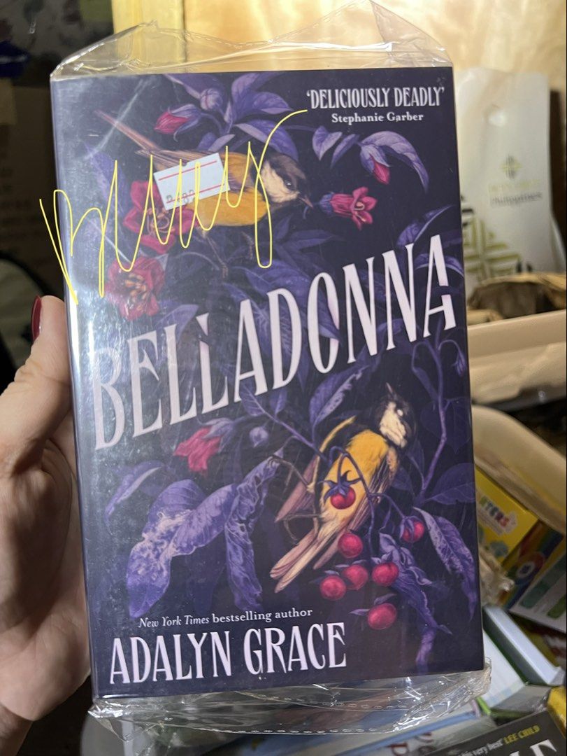 Belladonna by Adalyn Grace (Category: Storybooks) located in Caloocan City. Submitted by ms.bluey23 (Listing ID 1432522145, Image 1). Description: 🌹 Belladonna – Adalyn Grace | Dark Fantasy Romance Bestseller ✨ Condition: (Brand new / lightly used – indicate) 📖 Genre: Fantasy • Mystery • Romance 📝 Description: Step into a hauntingly beautiful world with Belladonna — a gothic fantasy filled with secrets, romance, and death itself. Follow Signa 