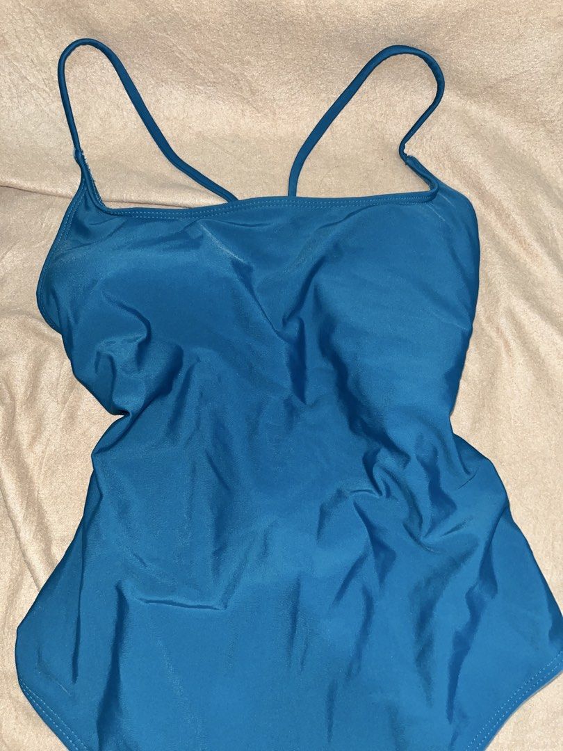 Blue One-Piece Swimsuit (Category: Bikinis & Swimsuits) located in Manila. Submitted by quarishop21 (Listing ID 1432510177, Image 3). Description: Never been used or worn ‼️ - Blue one-piece swimsuit - Unique cut-out side design - Features thin straps - High-cut leg - Made of smooth, possibly stretchy material - Vibrant blue color - Ideal for beach or pool wear.