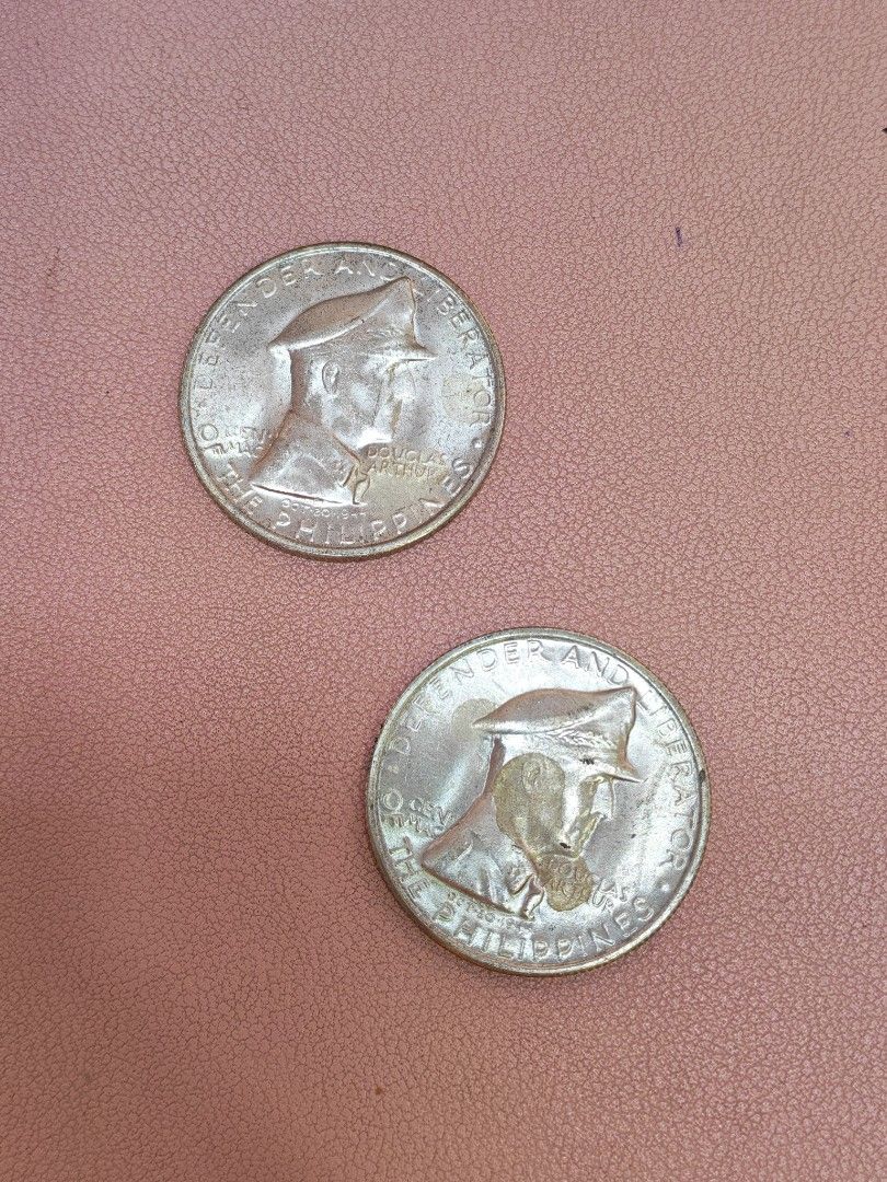 BUNDLE!! Gen Mac Arthur fifty centavos UNC silver coins (Category: Currency) located in Manila. Submitted by declutter_sarah (Listing ID 1432543929, Image 1). Description: Ideal for coin collectors and history enthusiasts. this is FIFTY CENTAVOS SILVER COIN UNC silver coins shipping c/o buyer no rush shipping pls.