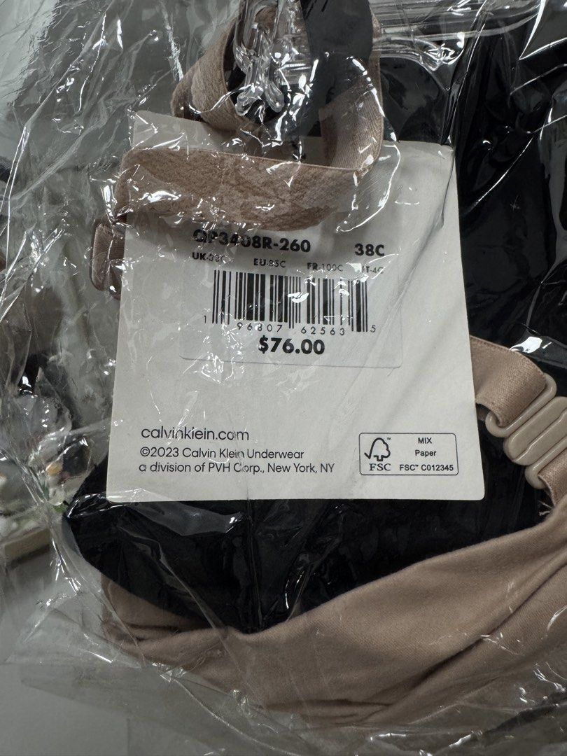 Calvin Klein Push Up Bra 2 pcs (Black and Nude) (Category: Undergarments & Loungewear) located in Manila. Submitted by sherotoninmd (Listing ID 1432538849, Image 2). Description: CK Authentic 💯 Brand new, sealed.