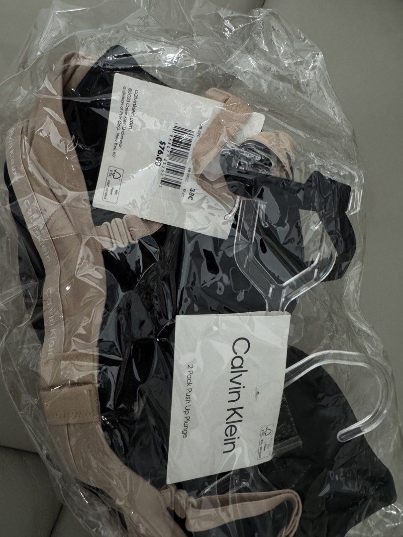 Calvin Klein Push Up Bra 2 pcs (Black and Nude) (Category: Undergarments & Loungewear) located in Manila. Submitted by sherotoninmd (Listing ID 1432538849, Image 3). Description: CK Authentic 💯 Brand new, sealed.