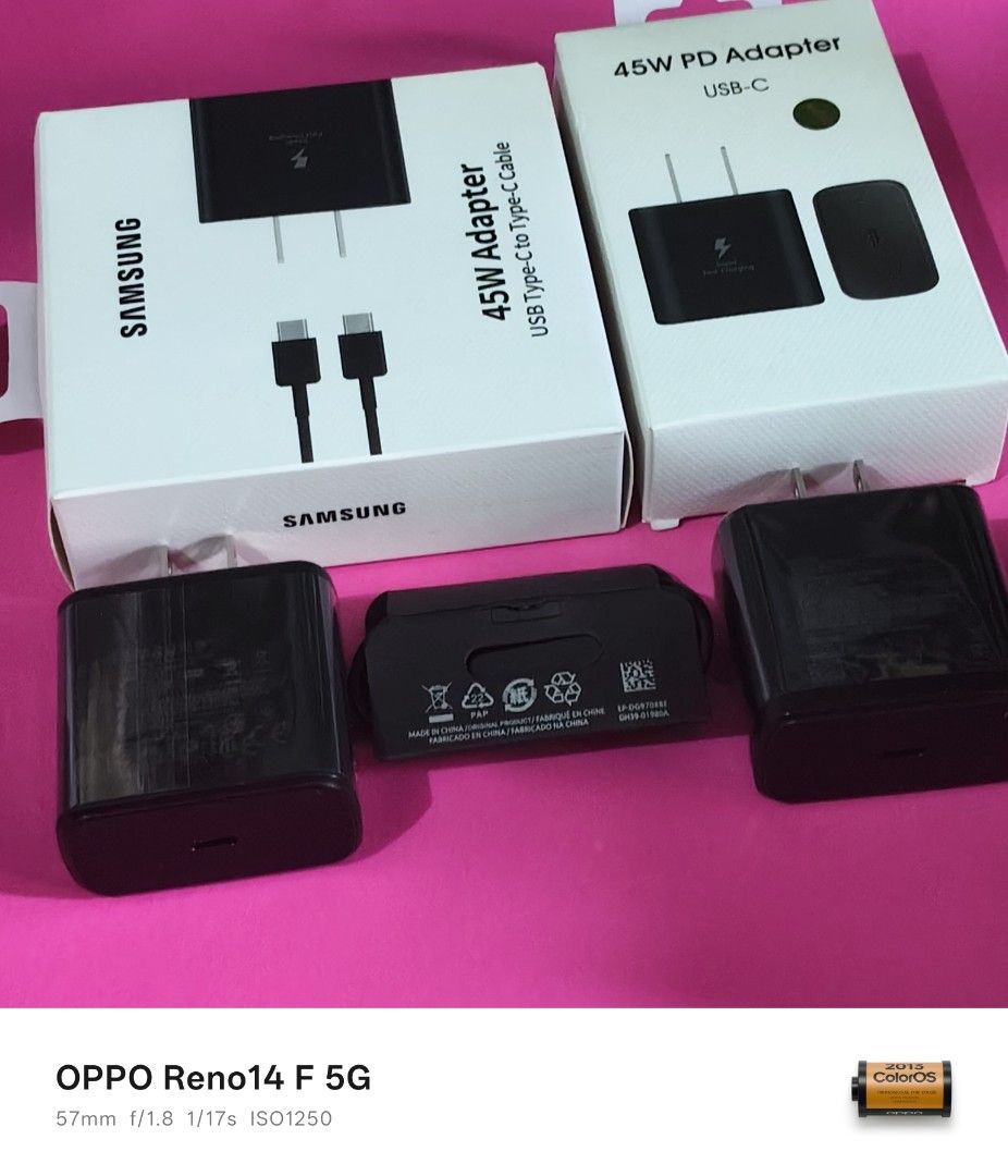 CELLPHONE CHARGERS {PRICELIST IN DESCRIPTION} (Category: Chargers & Cables) located in Paranaque City. Submitted by audioaddict0517 (Listing ID 1432594867, Image 1). Description: PRICELIST TYPE C CABLE 10A - 150 TYPE C TO TYPE C CABLE - 150 TYPE C TO TYPE C 240W CABLE - 350 TYPE C TO IPHONE/ USB TO IPHONE - 150 CLASS A 66W CHARGER - 450 CLASS A 67W CHARGER - 450 IPHONE 25W CHARGER - 550 CLASS A 45W CHARGER - 300 ORIGINAL 67W MI CHARGER - 650 45W 