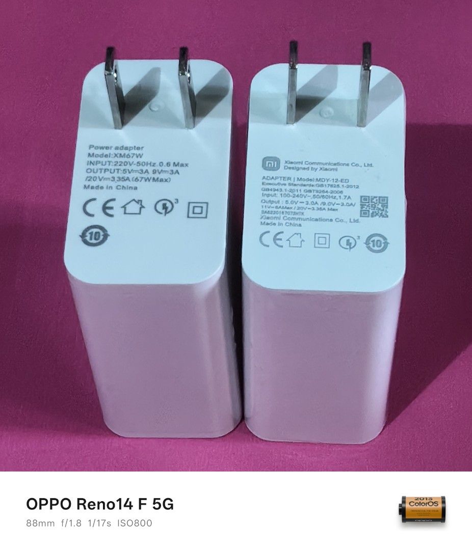 CELLPHONE CHARGERS {PRICELIST IN DESCRIPTION} (Category: Chargers & Cables) located in Paranaque City. Submitted by powerzone0517 (Listing ID 1432595134, Image 1). Description: PRICELIST TYPE C CABLE 10A - 150 TYPE C TO TYPE C CABLE - 150 TYPE C TO TYPE C 240W CABLE - 350 TYPE C TO IPHONE/ USB TO IPHONE - 150 CLASS A 66W CHARGER - 450 CLASS A 67W CHARGER - 450 IPHONE 25W CHARGER - 550 CLASS A 45W CHARGER - 300 ORIGINAL 67W MI CHARGER - 650 45W SA