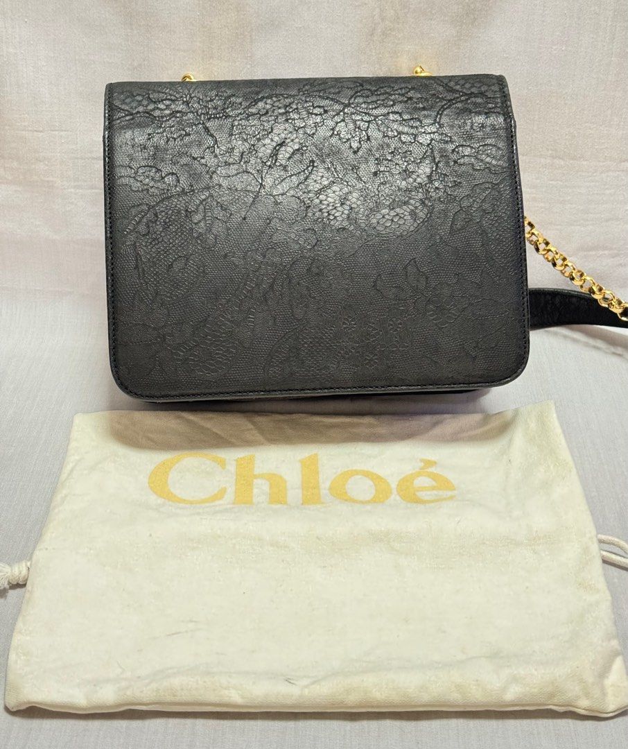 CHLOE Stamped Leather Shoulder Bag (Category: Luxury Bags & Wallets) located in Baguio. Submitted by pwz-eshop (Listing ID 1432468831, Image 3). Description: • Please make reading a habit! • I do not reserve items. I only mark items as reserved when it is paid. Paid items are shipped the next day. No shipping on holidays. • I do not have when worn pictures, please rely on actual dimensions for sizing. • Up for Grabs!! • Flaws: Minor dirt mark on 