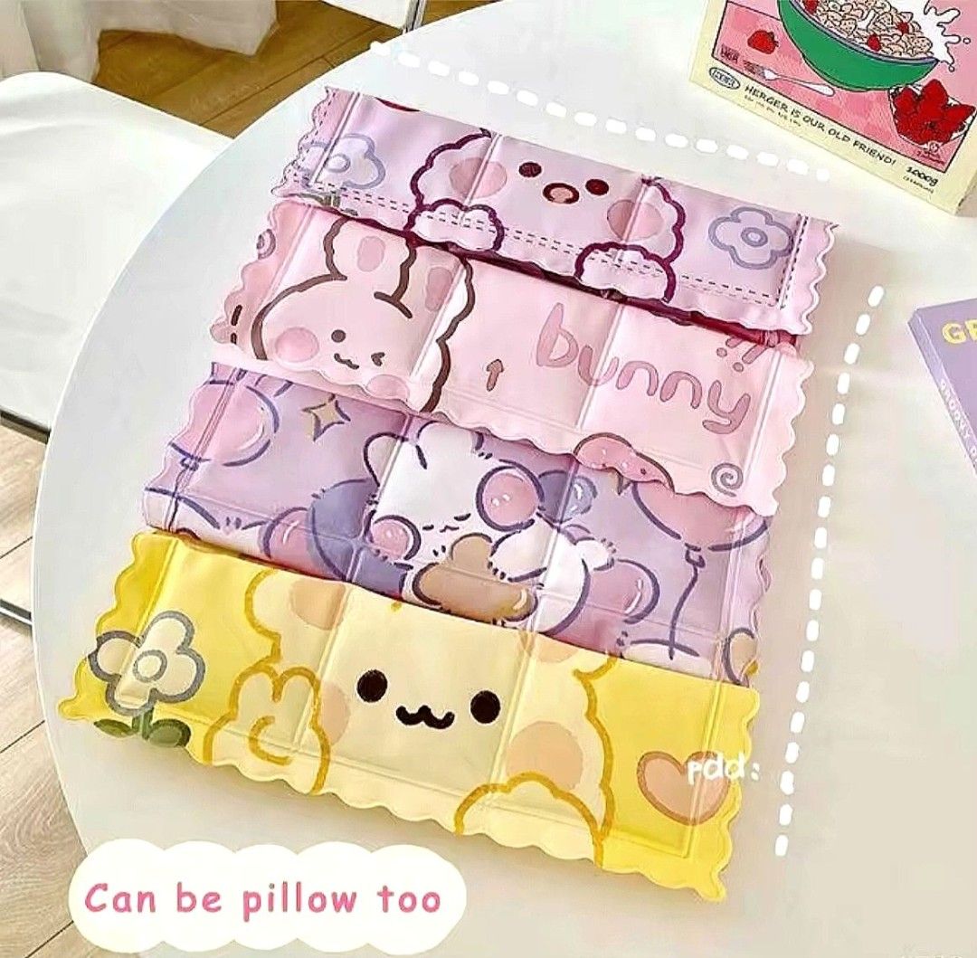 Cooling Gel Pad Car Seat Pillow (Category: Other Accessories) located in Quezon City. Submitted by ana-chan (Listing ID 1432569617, Image 3). Description: Stay cool this summer with our adorable cartoon cooling pads! Featuring fun designs like a bear with a drink, a cool girl, and a ' Summer' theme. Square-shaped and filled with cooling gel. Perfect for all ages!.