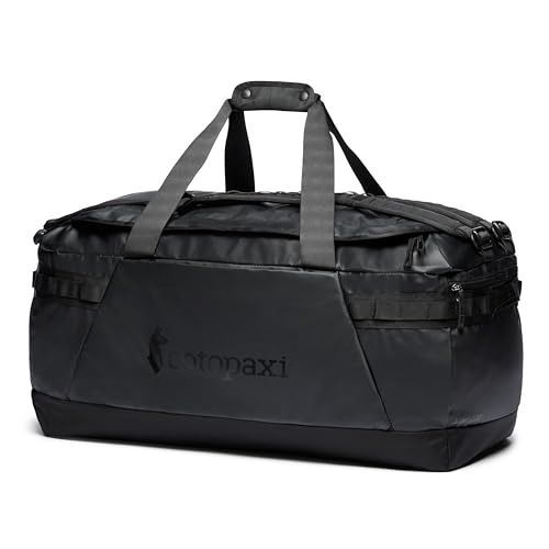 Cotopaxi Allpa Getaway 100 L Duffel, Cotopaxi Black, One Size, Allpa Getaway 100 L Duffel (Category: Luggage) located in Singapore. Submitted by press2buy.sg (Listing ID 1432570873, Image 1). Description: Stowable duffel carry straps , Removable backpack harness Large main compartment, Stuffs into included sack that doubles as a packing cube Zippered interior pockets under flap, 2 exterior accessory pockets for smaller items Key clip in side pock