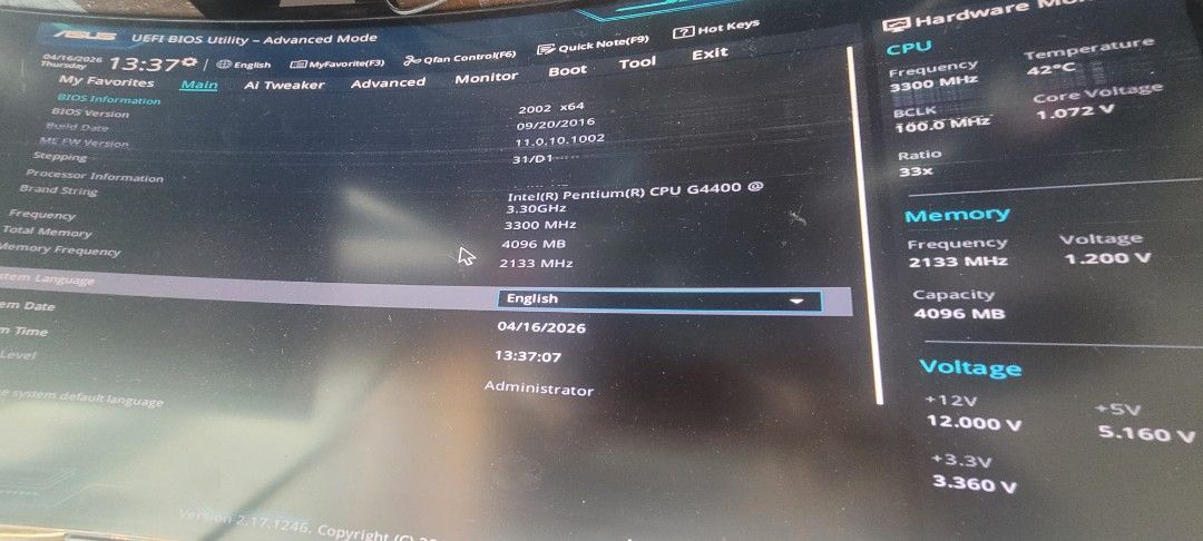 Custom Desktop PC - Intel G4400 6th gen CPU, 4GB RAM436868712257310721